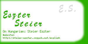 eszter steier business card